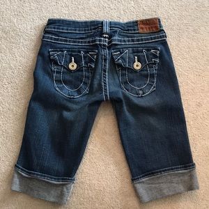 True Religion Vintage Capri Jeans Size 26